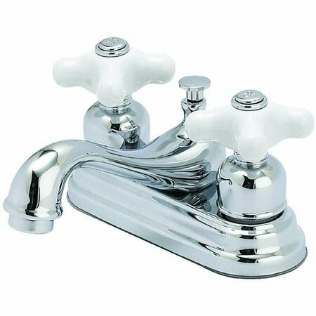 GLOBE UNION 2 Cross Handle Bathroom Lavatory Faucet With Pop-Up F5111013CP-JPA3